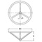 Hand wheel Series: EKN Type: 21170HDW Sheet steel
